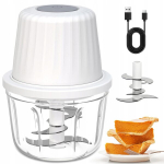 Mini k&ouml;&ouml;gihakkija, 400 ml, kaasaskantav, 6 teraga, Mini virtuvinis smulkintuvas, 400 ml, ne&scaron;iojamas, su 6 a&scaron;menimis