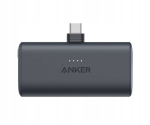 Akupank V&auml;line aku Nano 22,5 W 5000 mAh USB-C pistikuga, must, I&scaron;orinė baterija Nano 22,5 W 5000 mAh su USB-C jungtimi juoda