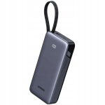 Akupank V&auml;line aku 20000 mAh 45 W integreeritud telefonikaabliga, I&scaron;orinė baterija 20000 mAh 45 W su integruotu telefono laidu