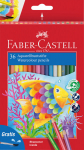Akvarellpliiatsid Faber-castell, 36 v&auml;rvi, FC144373