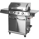 Gaasigrill liha ja k&ouml;&ouml;giviljade grillimiseks 18.8kW 4 p&otilde;letit roostevaba teras BBQ201 331201 Browin