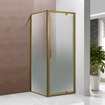 Du&scaron;inurk Toscana Gold 90X90X195 l&auml;bipaistev Easy Clean klaas 6mm,harjatud kuldne profiil, parem