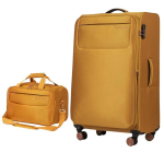 Keskmise suurusega kohver WINGS 13426, kollane + reisikott