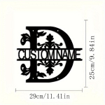 Seinakaunistus monogramm, D
