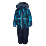 Huppa Poiste talvekomplekt RUSSEL, turquoise pattern/ black