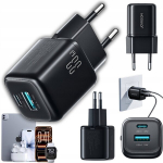 Joyroom JR-TG7 33W USB-C + USB-A laadija must