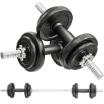 Hantlite komplekt reguleeritav 20 kg, 2-in-1, hall