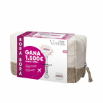 Raseerimiskomplekt Gillette Venus Sugarberry Bora Bora 5‑teraga habemenuga, 2 vahetera, tualett-tarvete kott