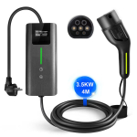 kaasaskantav elektriautode laadimiskaabel junsun - 3,5 kw type 2 16a 1 faas 4 m laadimiskaabel schuko
