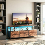 TV laud, 137 &times; 30 &times; 57 cm, LED-tuledega, tiigrinaha muster.