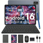 Tahvelarvuti Android 16 T20 10.1" 24GB + 256GB SD 2TB, 5000mAh, WiFi 6 koos klaviatuuri, hiire, pliiatsi ja kaitse&uuml;mbrisega