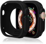 Must silikoonist Apple Watch 42 mm (1&ndash;3 seeria) kellakaitse.