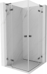 Mexen Lunar L Duo pivot du&scaron;ikabiin 120 x 120 cm, l&auml;bipaistev, harjatud gun gray - 834L-120L-120P-66-00