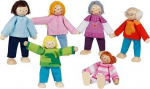 Puidust nukud - Moodne perekond, 6 tk.