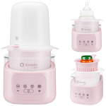 Pudelisoojendaja-sterilisaator eemaldatava anumaga, 400 W &ndash; Lionelo ThermUP 4.0 Pink Mist