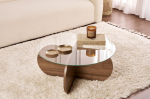 Diivanilaud Aeris Walnut, 75x75x35 cm, p&auml;hklipuu v&auml;rvi