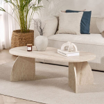 Kohvilaud Melina Travertine, 120x60x40 cm, liivakarva