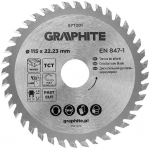 Grafiidist saeleht puidule 115 mm, 40 hammast, 22,23 mm auk