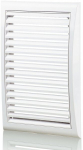 Valge ventilatsiooniv&otilde;re raam 172 x 247mm v&otilde;rguga