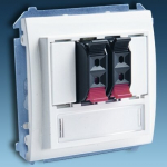 Simon Basic Dual Speaker Jack, Valge