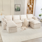 Moodulsofa, 4-kohaline, 2 taburetiga, 335x167 cm