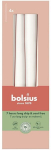 Bolsius koonusk&uuml;&uuml;nlad 24,5 cm, 4 tk, valge