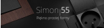Simon 55 Rj45 Cat 6 varjestatud arvutipesa, valge matt
