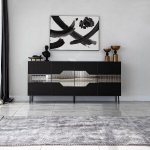 Konsool Milan, 180x80x40 cm, must