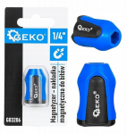 Geko magnetiline kruvihoidja G03206 1/4" bits, magnet, plastkorpus, sinine-must, libisev paigaldus