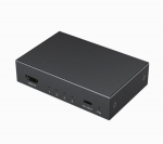 Gembird HDMI jagaja DSP-HDMI4K-4P-01 4K, 4 HDMI porti, 1 USB-C port, toitekaabel, must, Must