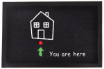 Uksematt Hanse Home Printy You Are Here , 40x60 cm