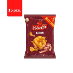 Kr&otilde;psud Estrella, peekoni maitse, 180 g x 15 tk.