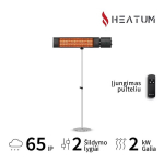 Heatum H2000R URBAN Black eraldiseisev infrapuna soojuskiirgur statiiviga