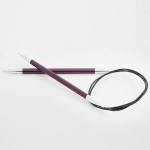 Ringvardad KnitPro ZING 80 cm, 6.00 mm