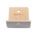 KiddyMoon Balance Board koos k&ouml;iega valmistatud puidust tasakaalustatavast lauast laste tasakaal Montessori, looduslik