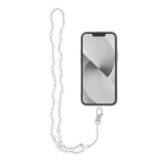 Crystal Diamond ripats telefonile / n&ouml;&ouml;ri pikkus 74cm (aasas 37cm) / kaelas - valge