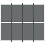 vidaXL 4 paneeliga ruumijagaja, antratsiithall, 200 x 180 cm, kangas