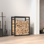 vidaXL k&uuml;ttepuude rest, mattmust, 50x28x56 cm, teras
