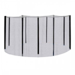 Turvav&otilde;rk postidega maapealsele batuudile D305cm must, galvaniseeritud raam, pol&uuml;esterv&otilde;rk