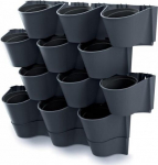 Vertikaalsed aias rippuvad plastist taimepotid Prosperplast Cascade Wall IO2W600W-S433