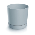 Lillepott alustassiga Prosperplast Tubo P DPOP130-443U, hall