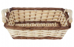 Punutud korv sangadega Natural Life, 27x18x9 cm