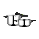Autoklapp 6 + 4 L, Induktsioon, Roostevaba Teras 18/10, 2 R&otilde;hu Taset FAGOR Fagor Rapid Xpress 6/4 H&otilde;be 800086