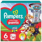 P&uuml;ksm&auml;hkmed Pampers Pants Paw Patrol, suurus 6, 14-19 kg, 60 tk