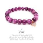 K&auml;ev&otilde;ru Kvarts &ldquo;Purple&rdquo; ja S&uuml;da Rose Gold 8mm