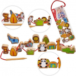 CLASSIC WORLD Puitklotsid keermestamiseks ZOO 13 el.