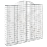 vidaXL kaarekujulised gabioonkorvid 3 tk, 200x30x180/200 cm, raud