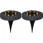 P&auml;ikesepaneeliga LED aiavalgustid maapinnale, 2 tk