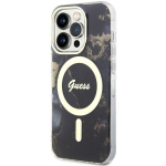 Guess &uuml;mbris iPhone 14 Pro Max 6.7 GUHMP14XHTMRSK must k&otilde;va&uuml;mbris jaoks Golden Marble MagSafe