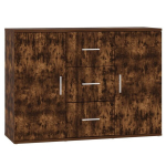 vidaXL puhvetkapp, suitsutatud tamm, 91 x 29,5 x 65 cm, tehispuit